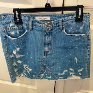 Flying Monkey denim skirt size 28 NWT
